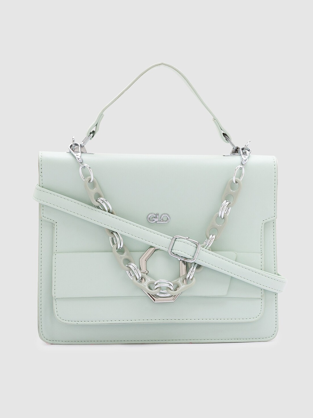 

Globus Green PU Structured Satchel