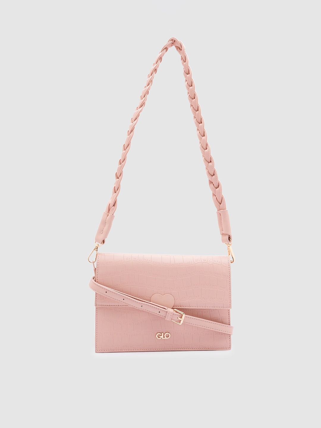 

Globus Women Nude-Coloured Structured Sling Bag