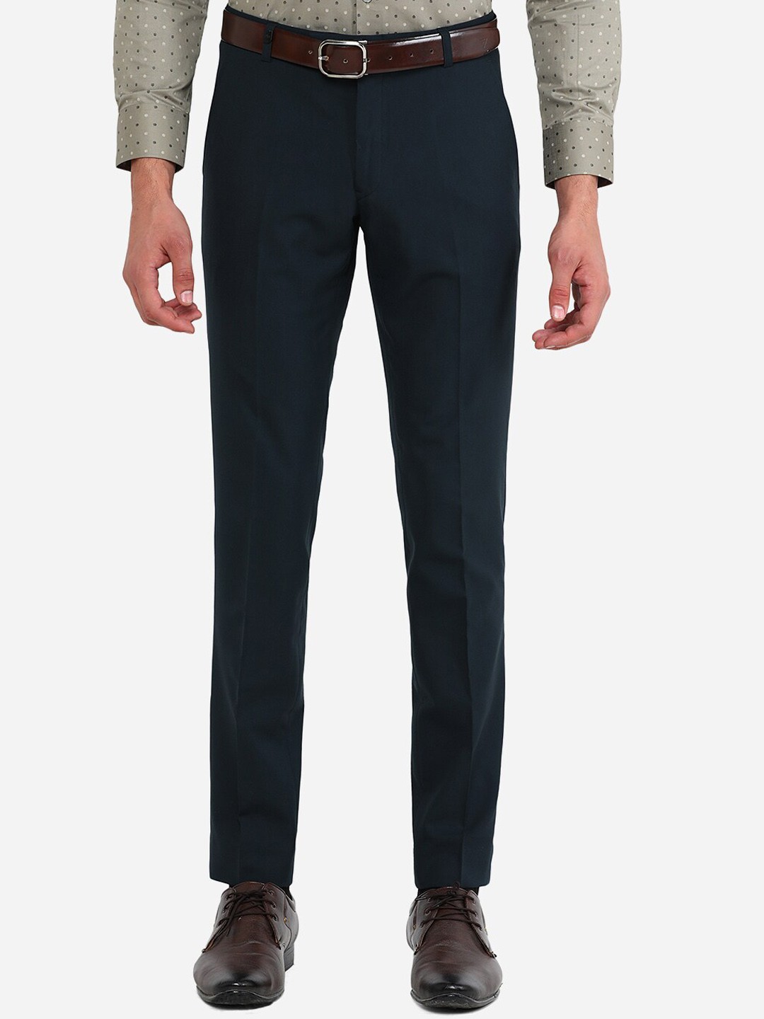 

JB STUDIO Men Green Slim Fit Trousers