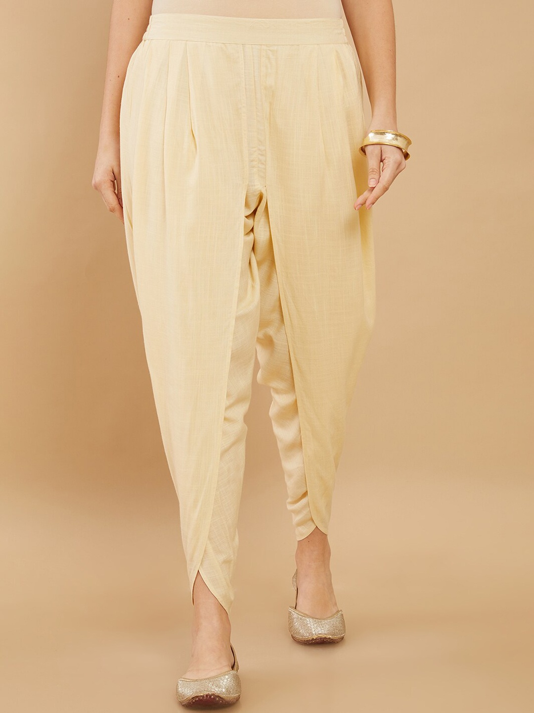 

Soch Women Beige Cotton Dhoti