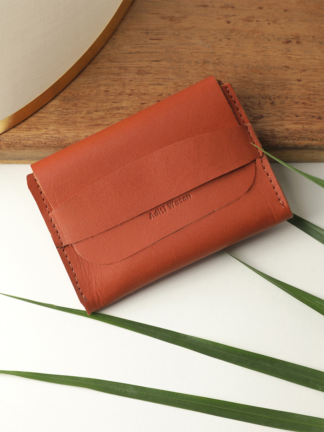 

Aditi Wasan Unisex Tan Leather Card Holder