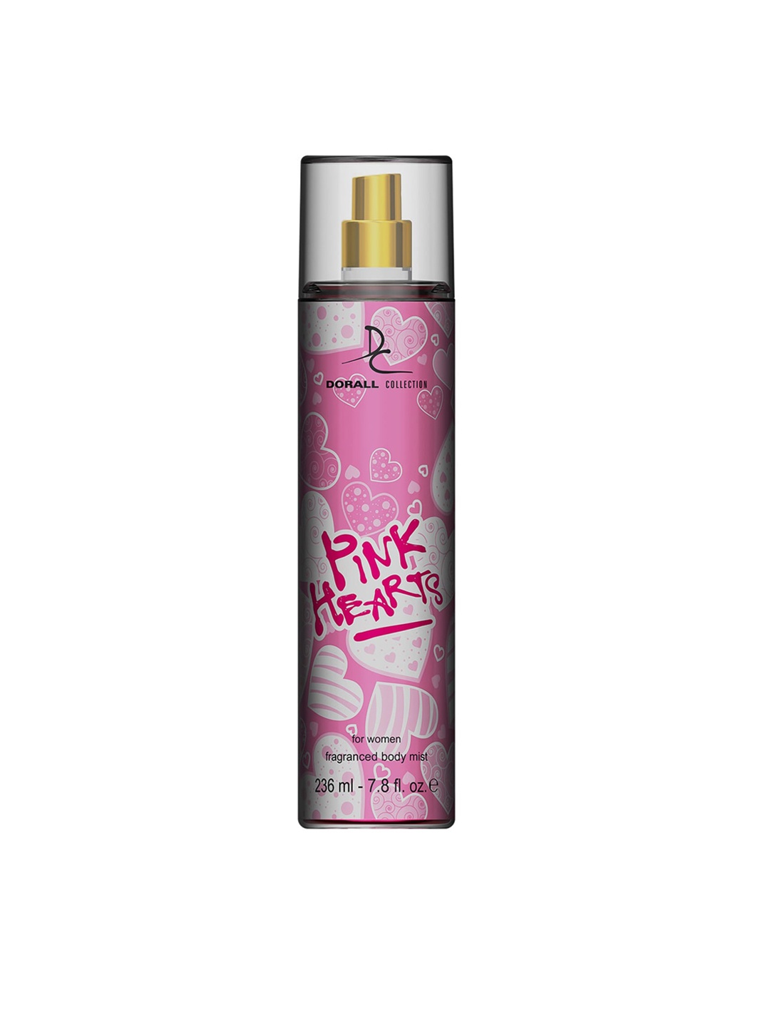 Dorall Collection Women Pink Hearts Fragrance Body Mist - 236 ml