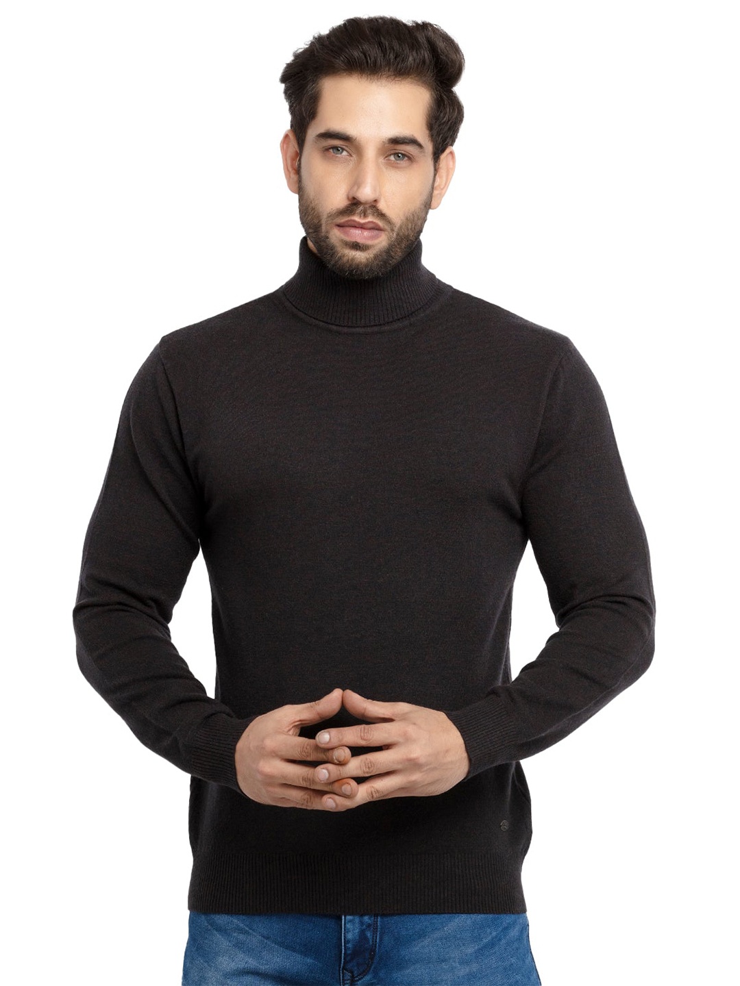 

Status Quo Men Brown Acrylic Pullover