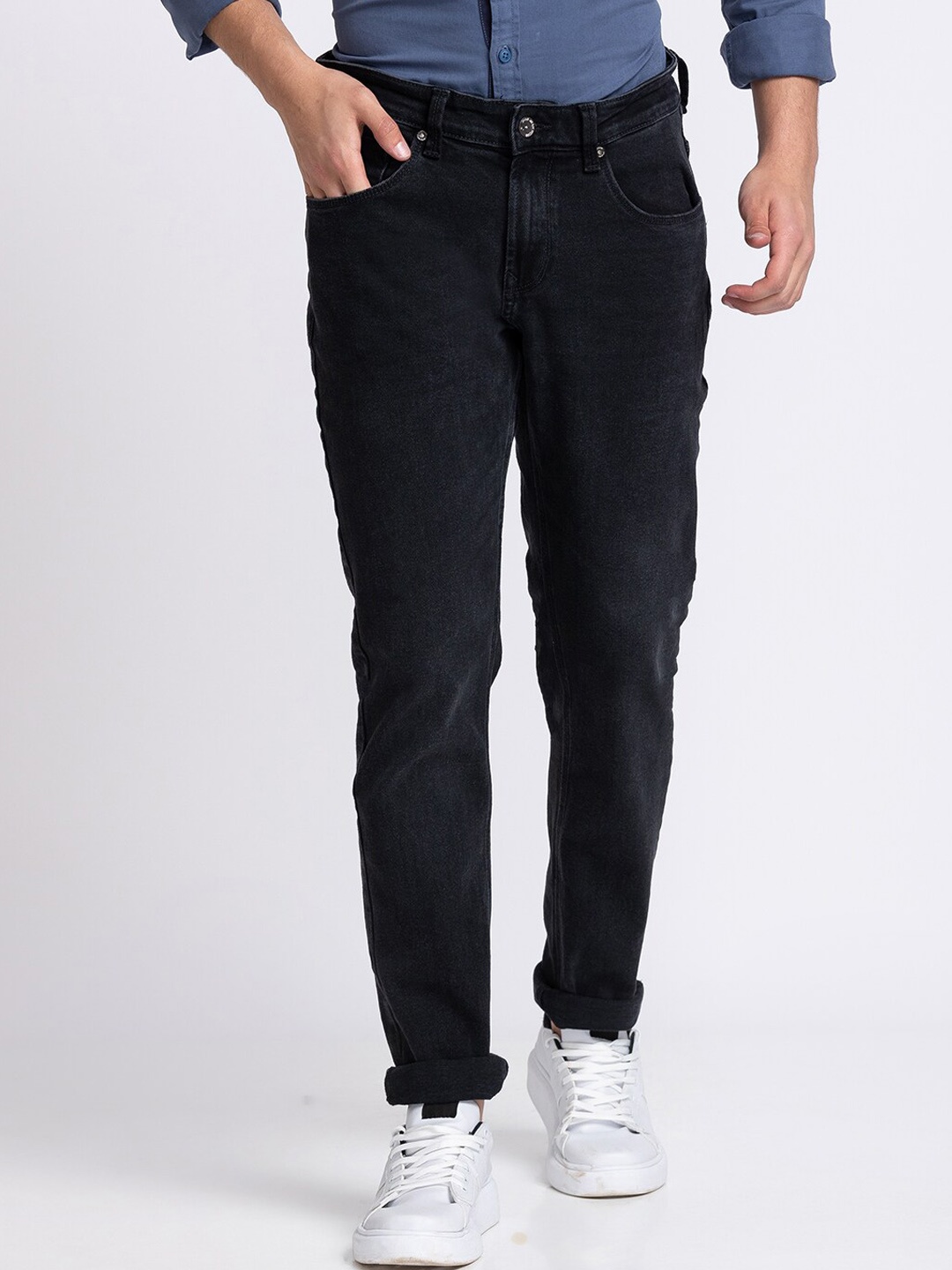 

SPYKAR Men Black Cotton Skinny Fit Jeans