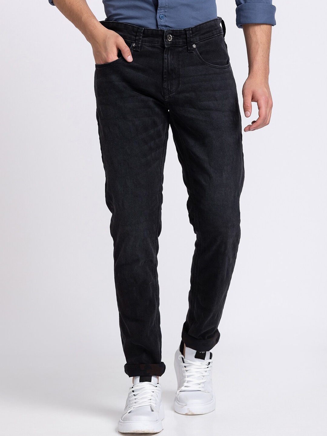 

SPYKAR Men Black Skinny Fit Light Fade Jeans