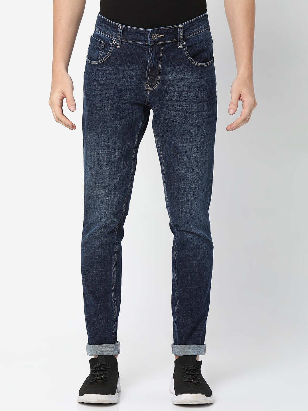 

SPYKAR Men Blue Slim Fit Light Fade Jeans