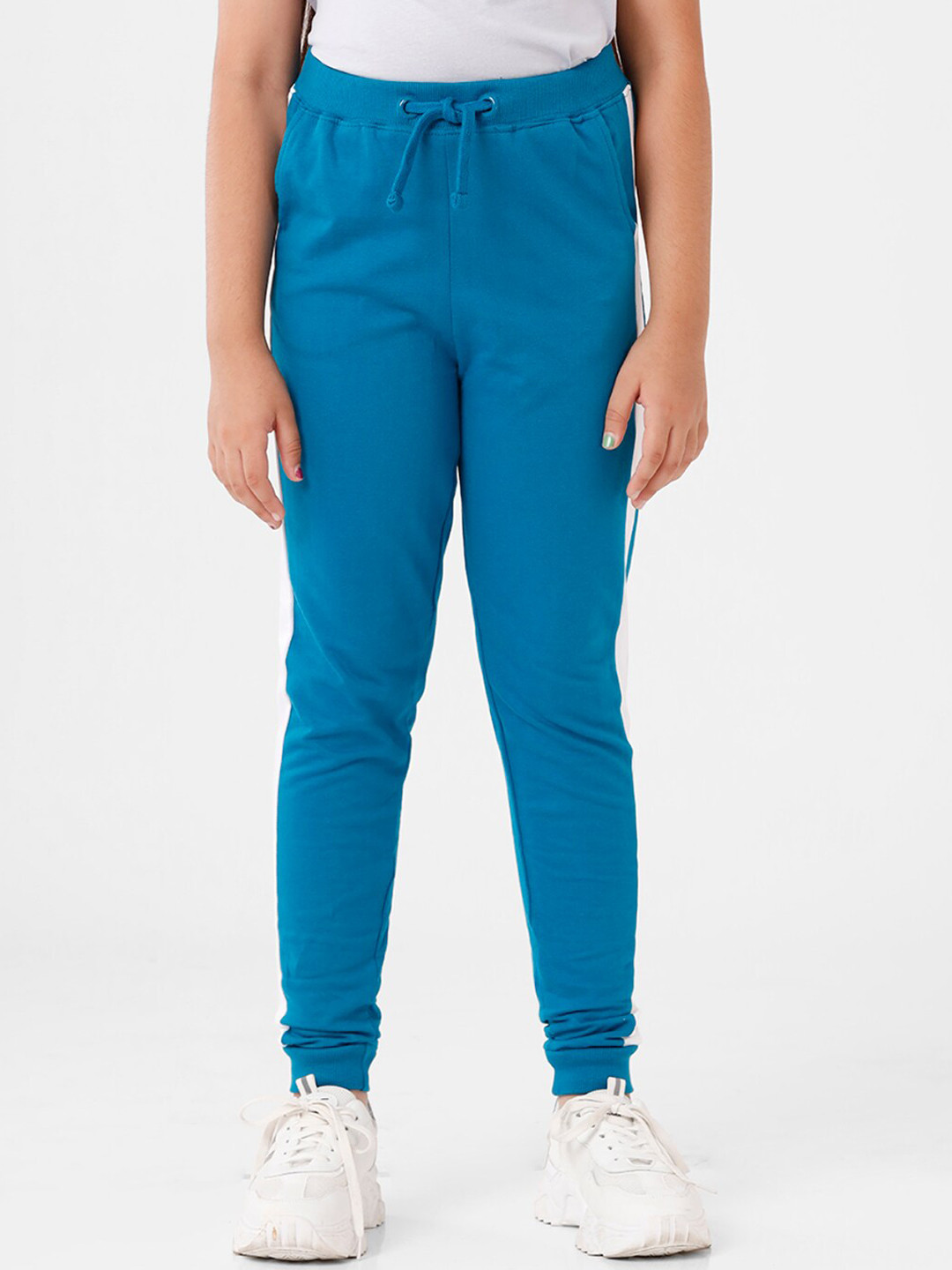

De Moza Girls Teal Blue Joggers Trousers