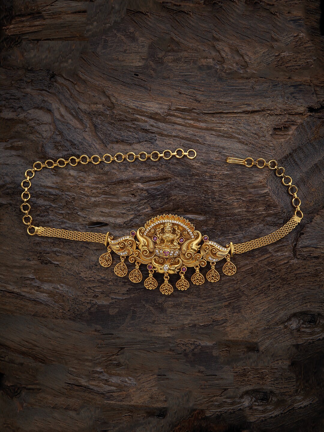 

Kushal's Fashion Jewellery Women Gold-Plated & Red Armlet Bracelet