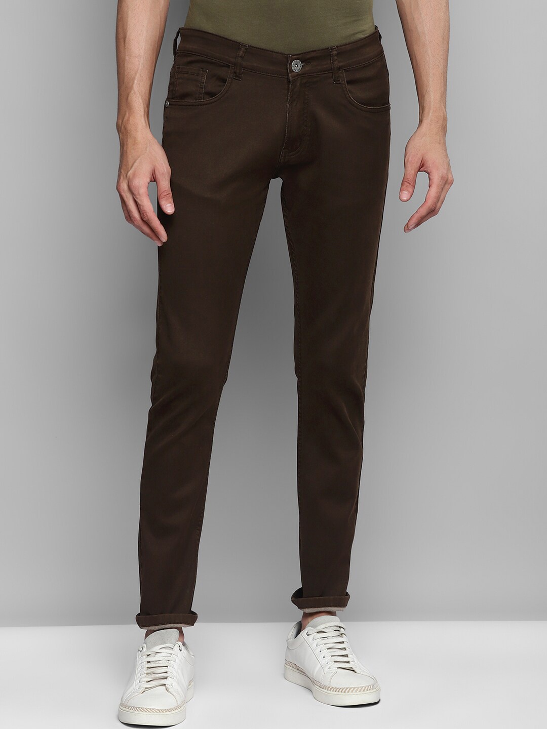 

Allen Cooper Men Brown Slim Fit Stretchable Cotton Jeans