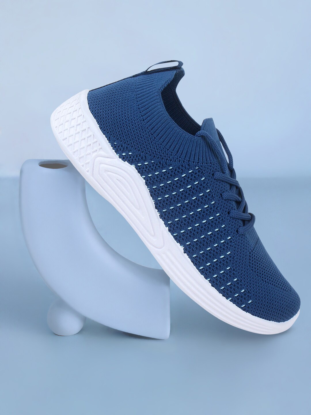 

Champs Women Blue Woven Design Sneakers