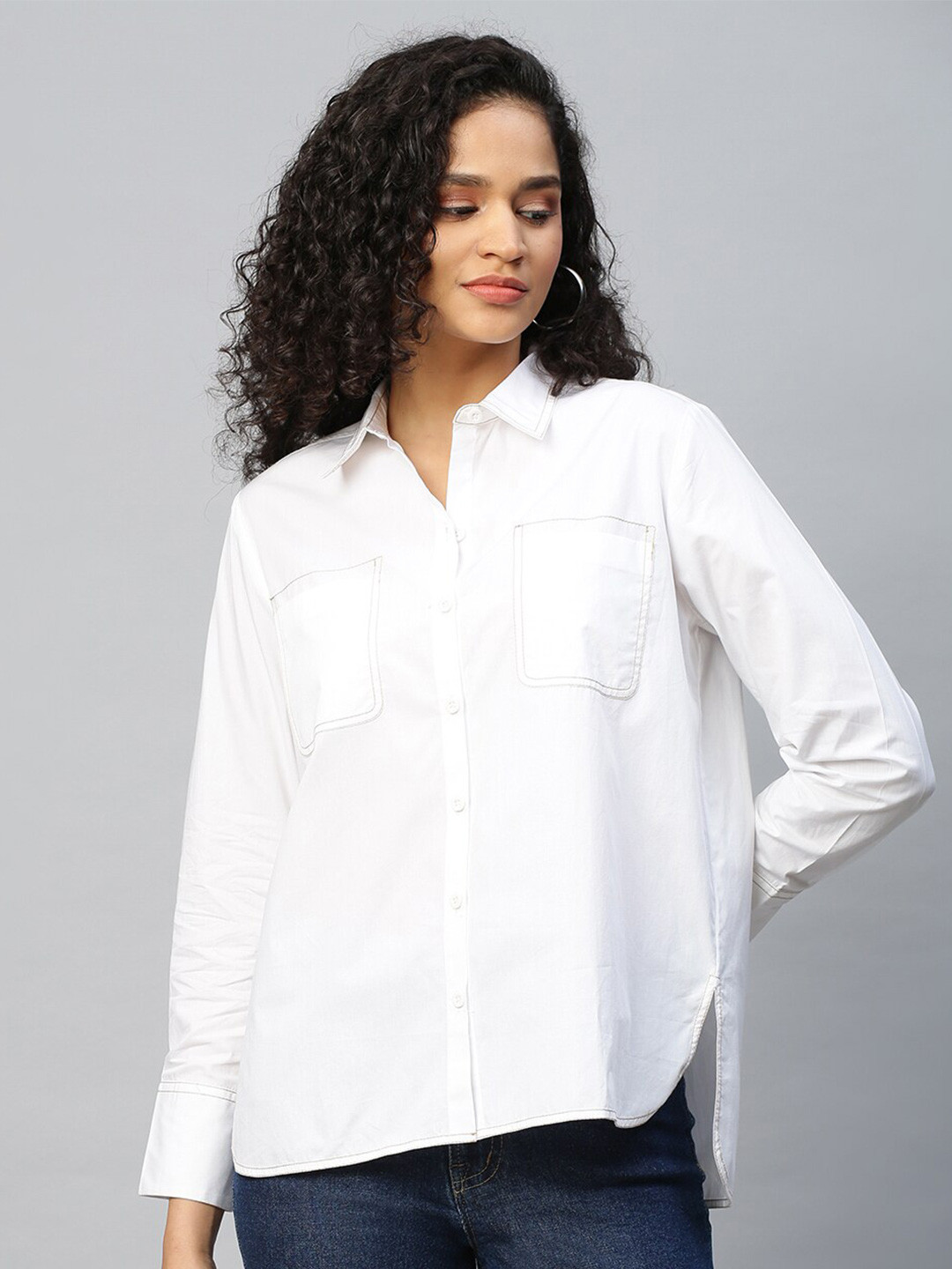 

Chemistry White Shirt Style Top