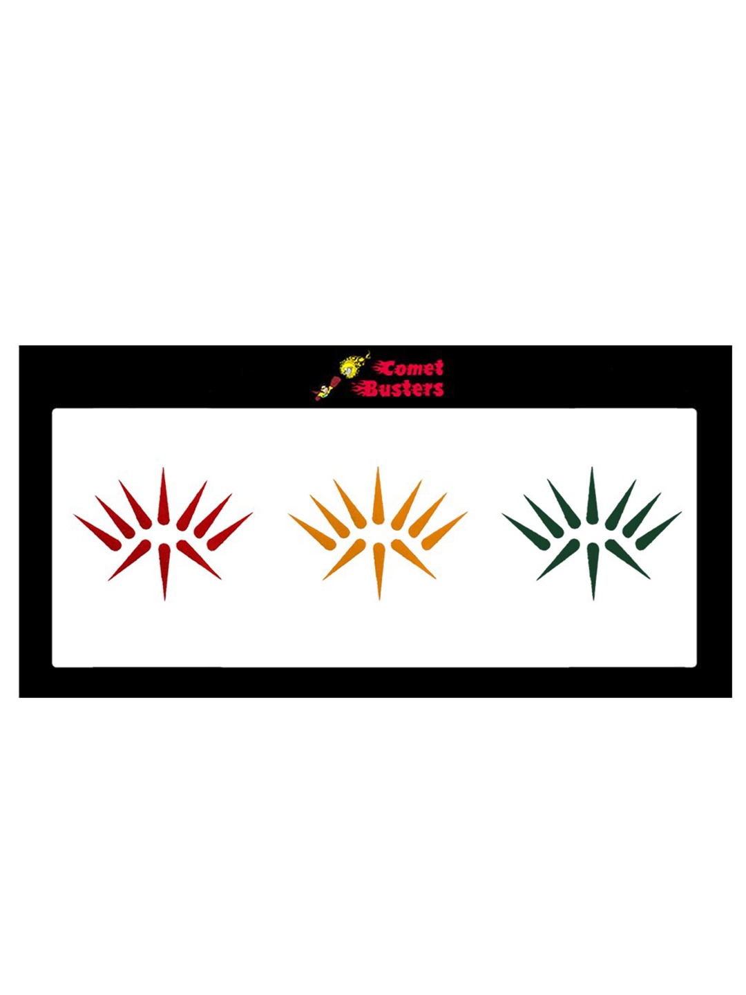 

Comet Busters 30 Pcs Reusable Designer Bindis - Red & Green