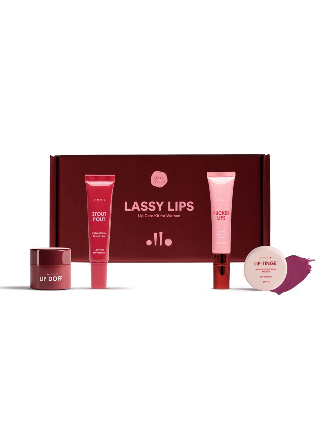 

skinn CELLS Lassy Lips Lip Care Kit 45g, Purple