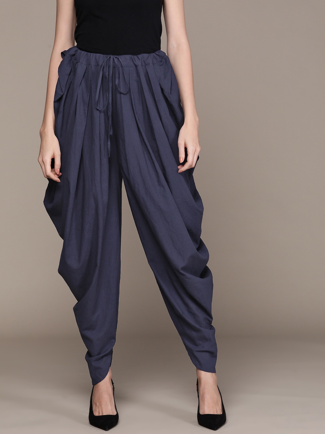 

aarke Ritu Kumar Woman Solid Dhoti Salwar, Blue