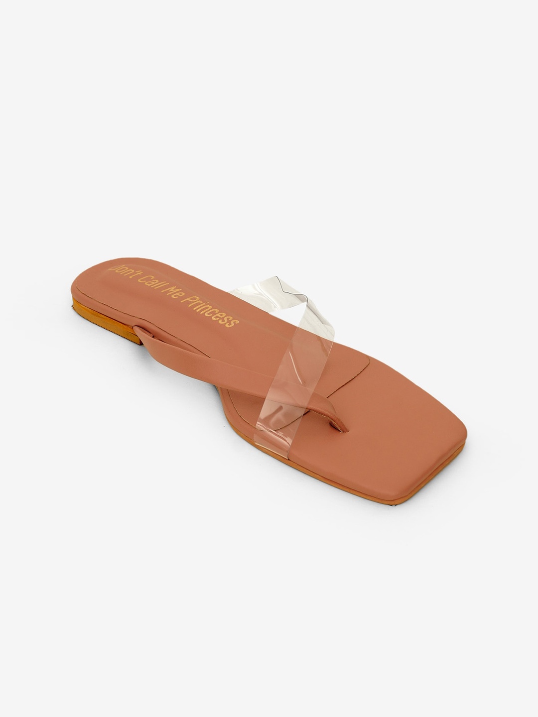 

Don't Call Me Princess Women Brown Open Toe Flats