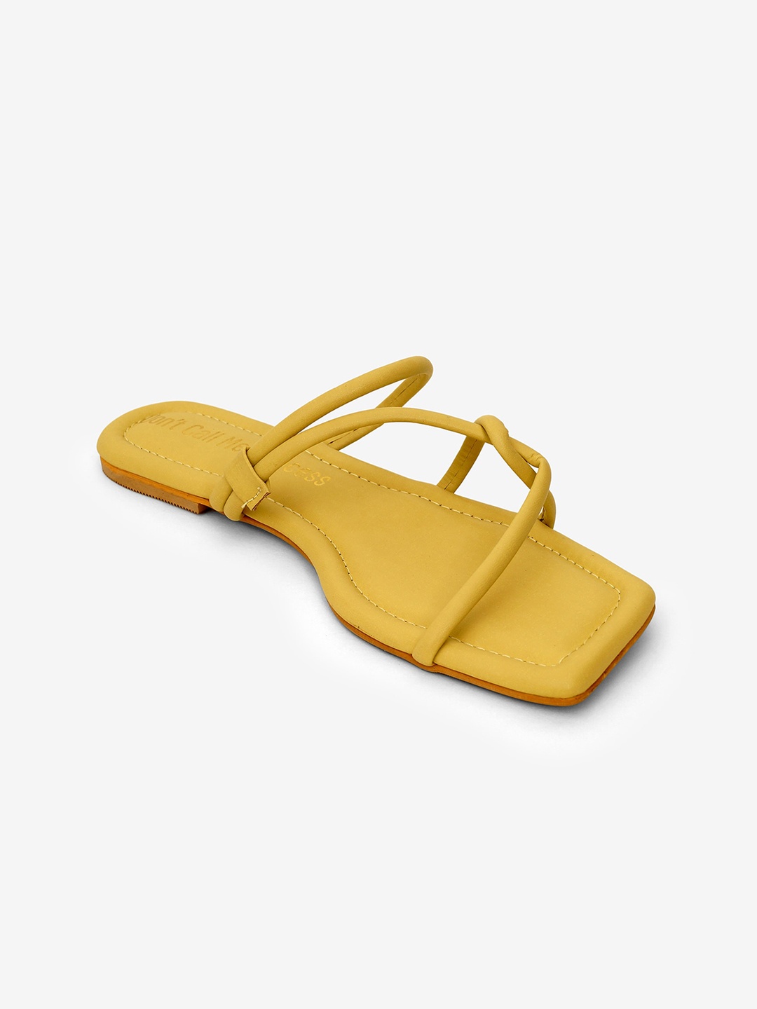 

Don't Call Me Princess Women Mustard Open Toe Flats