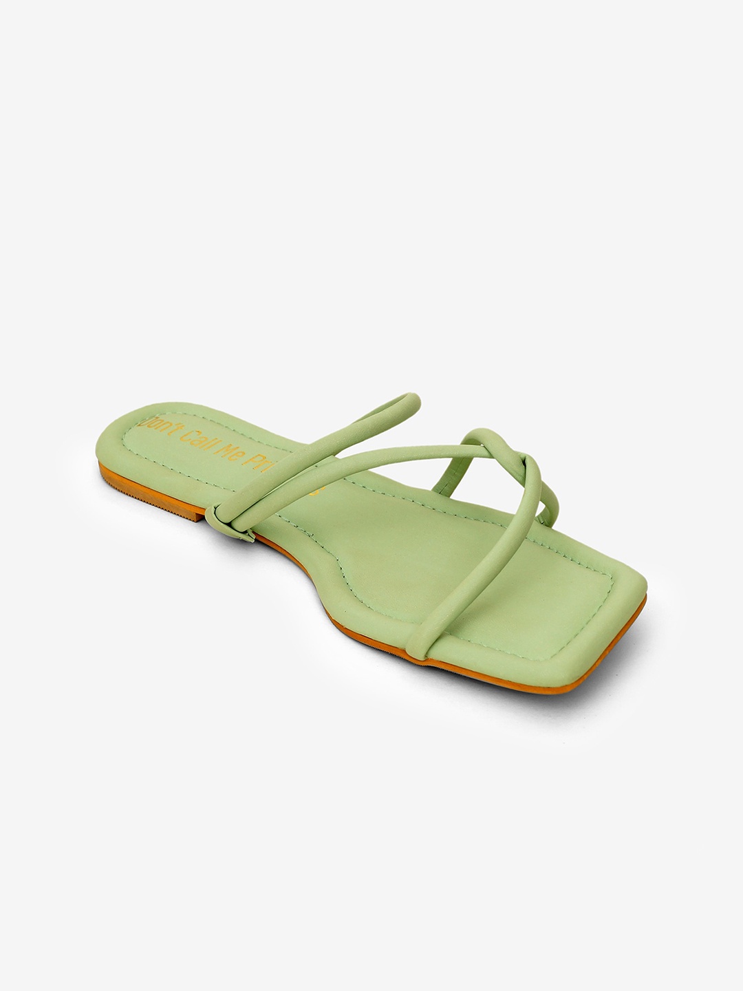 

Don't Call Me Princess Women Green Open Toe Flats