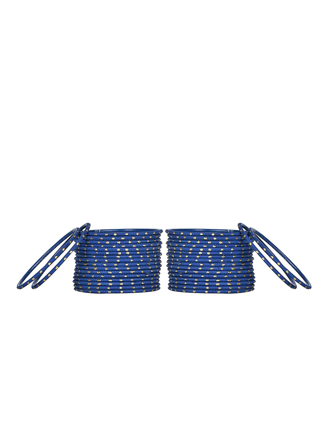 

Arendelle Set of 48 Navy Blue Textured Bangles