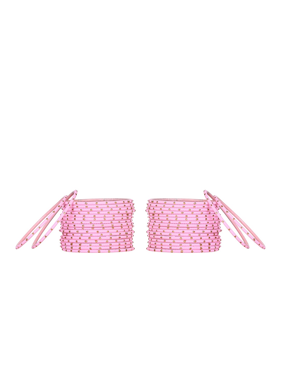 

Arendelle Girls Set Of 48 Pink Sparkling Bangles