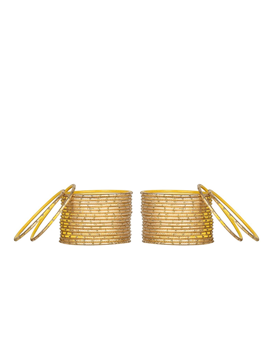 

Arendelle Set Of 48 Girls Gold Toned Bangles