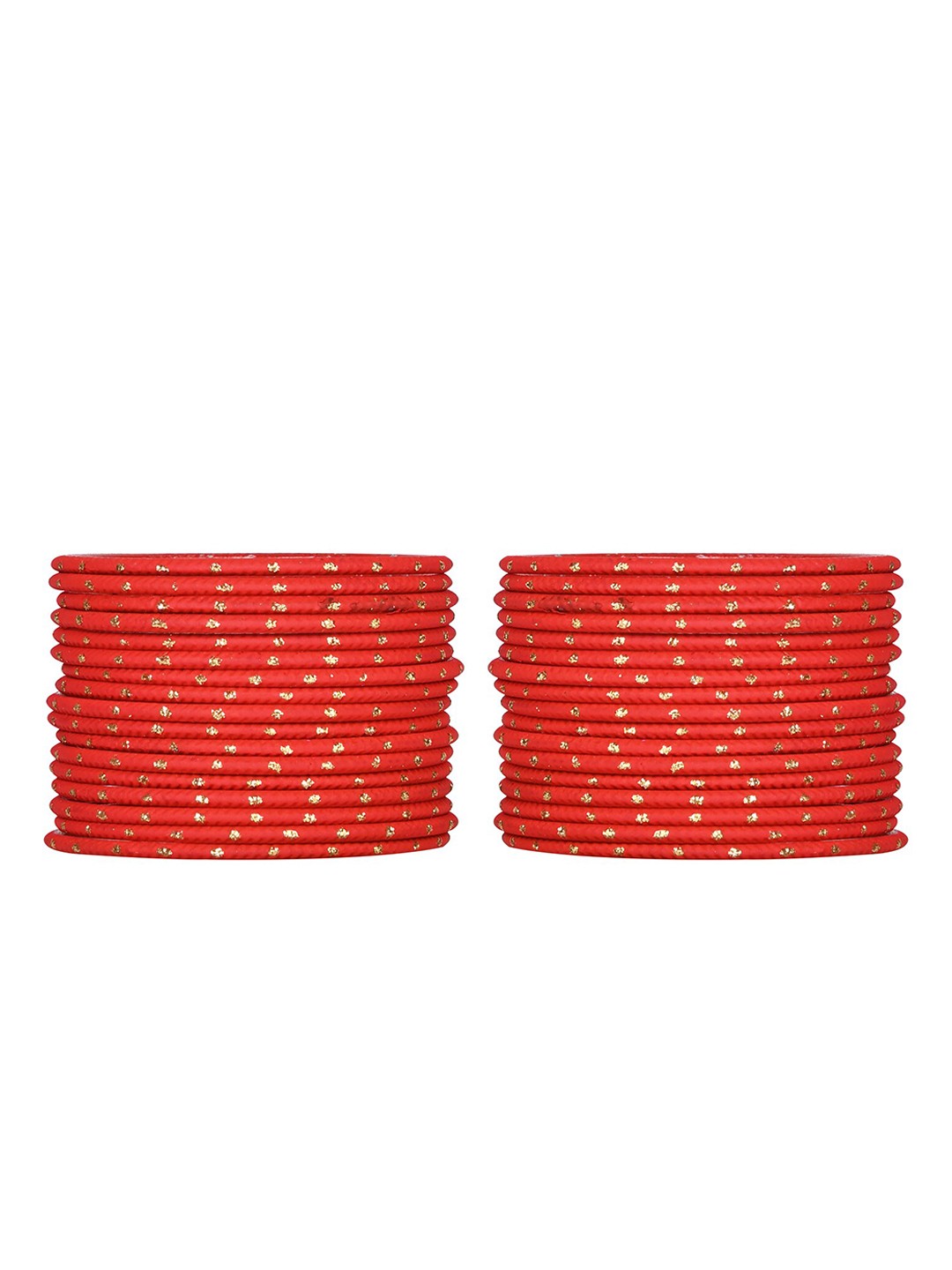 

Arendelle Girls Set Of 48 Red & Gold-Toned Bangle