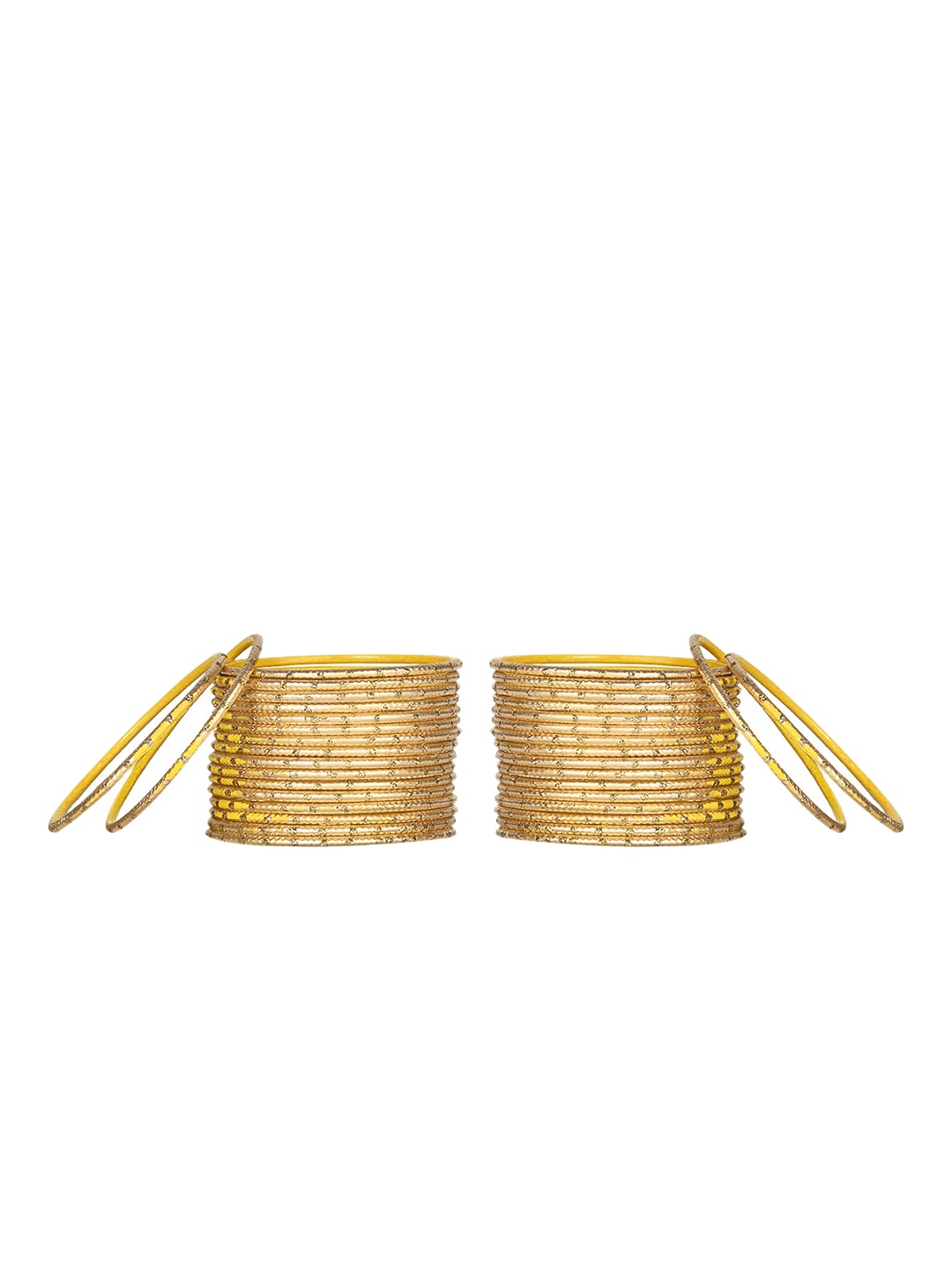 

Arendelle Set of 48 Gold-Toned Designer Bangle