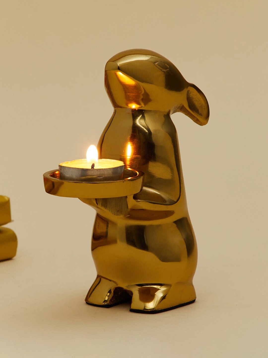 

Home Centre Gold-Toned Solid Candle Holders