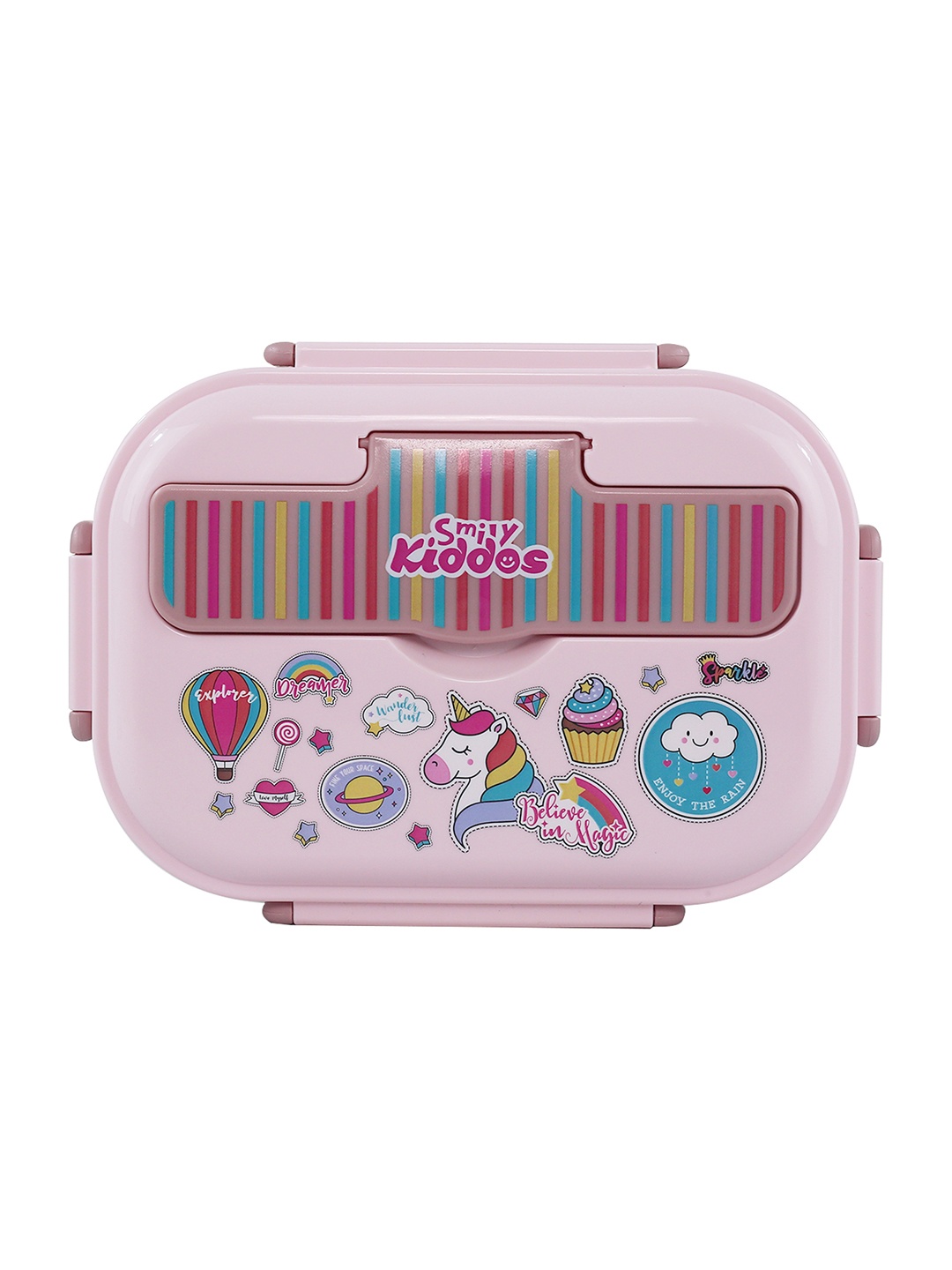 

Smily Kiddos Pink Kids Printed Stainless Steel Lunch Box