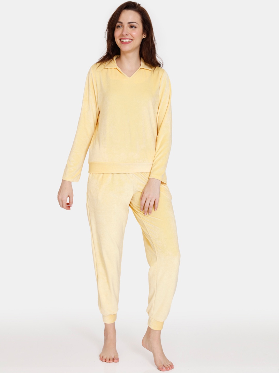 

Zivame Women Yellow Night suit