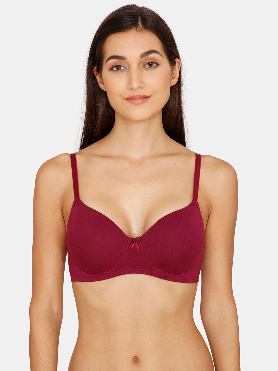 

Zivame Women Maroon Lightly Padded Bra