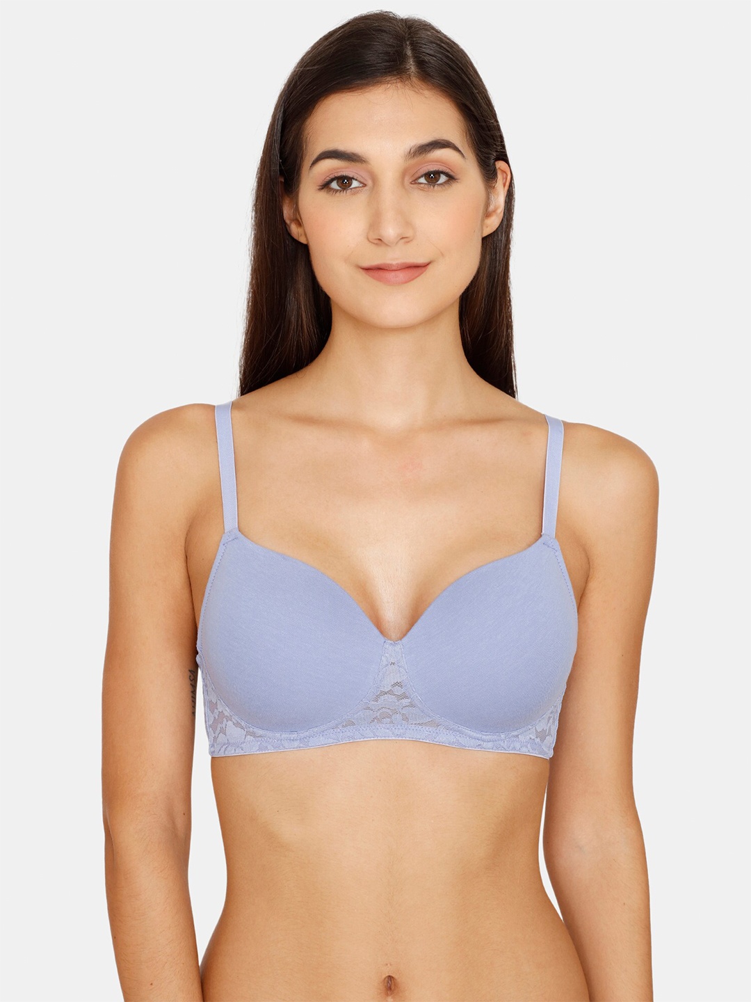 

Zivame Blue Bra Lightly Padded Super Support BraZI1782FASHCBLUE-Blue