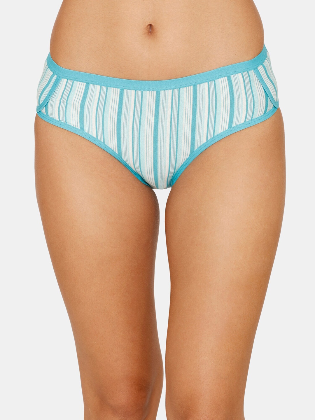 

Zivame Women Blue Striped Hipster Briefs ZI2704FASHAGREN