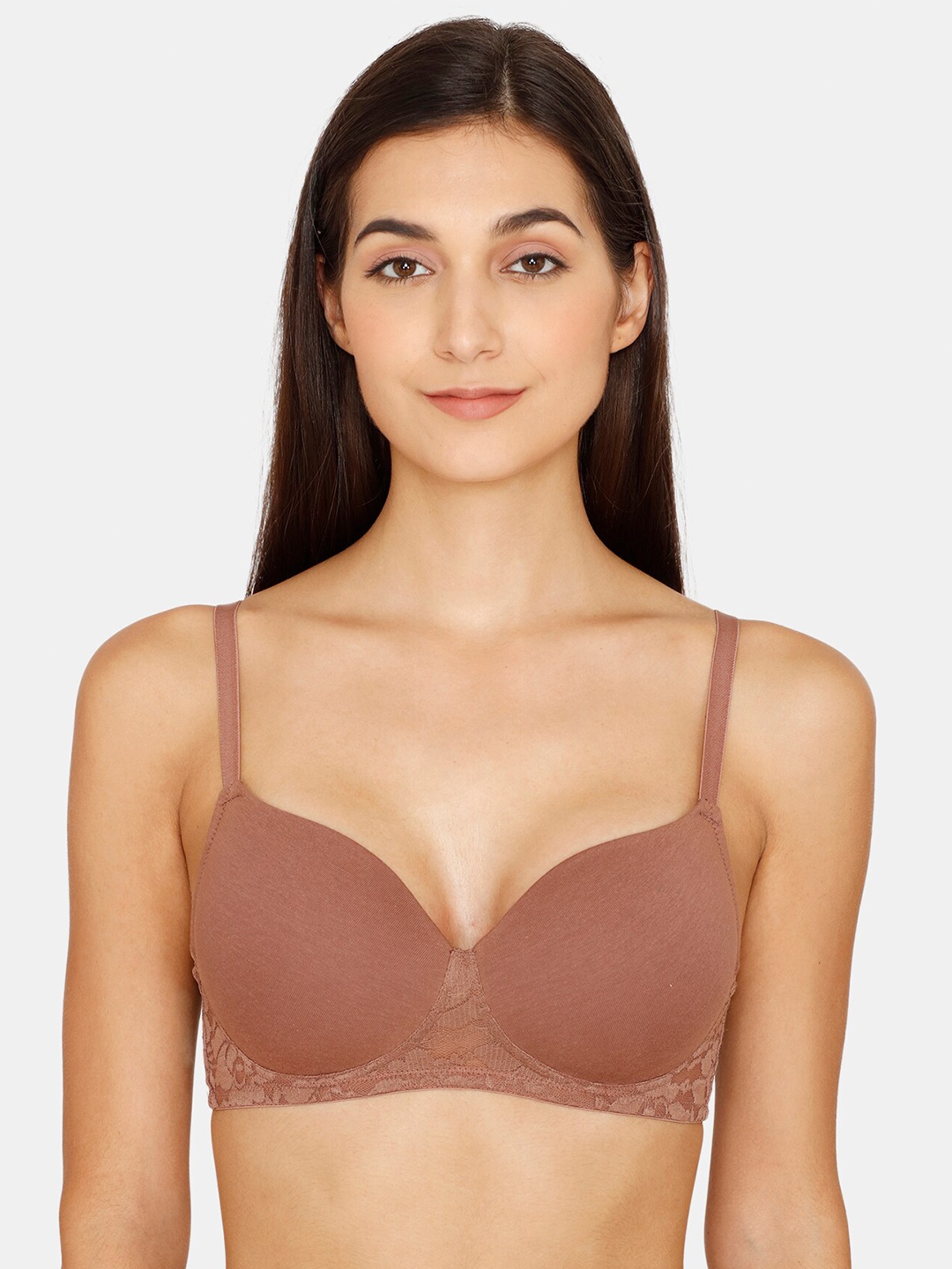 

Zivame Beige Bra Lightly Padded