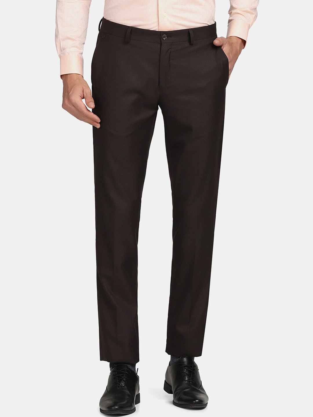 

Blackberrys Men Maroon Slim Fit Trousers