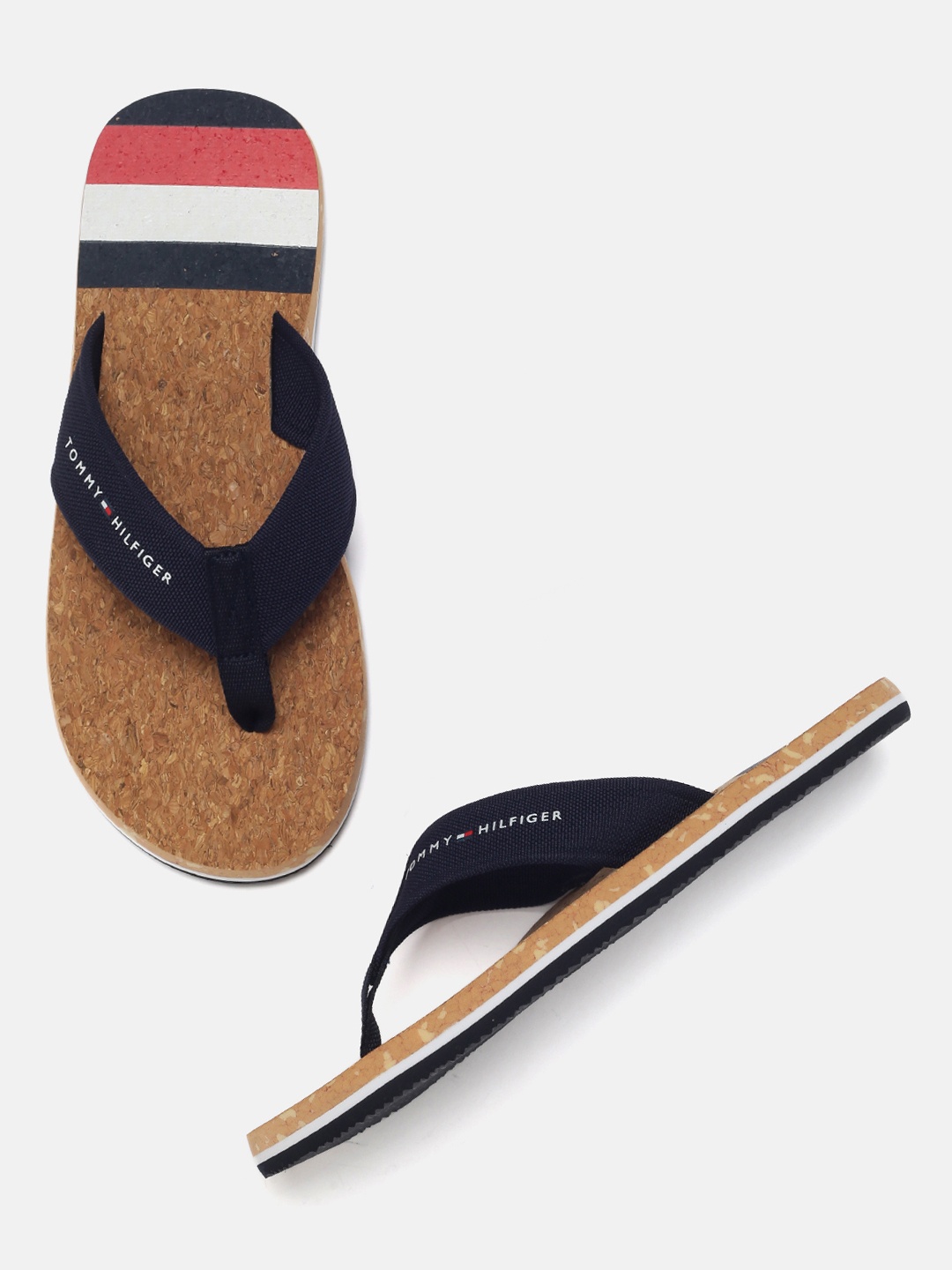 

Tommy Hilfiger Men Navy Blue Printed Thong Flip-Flops
