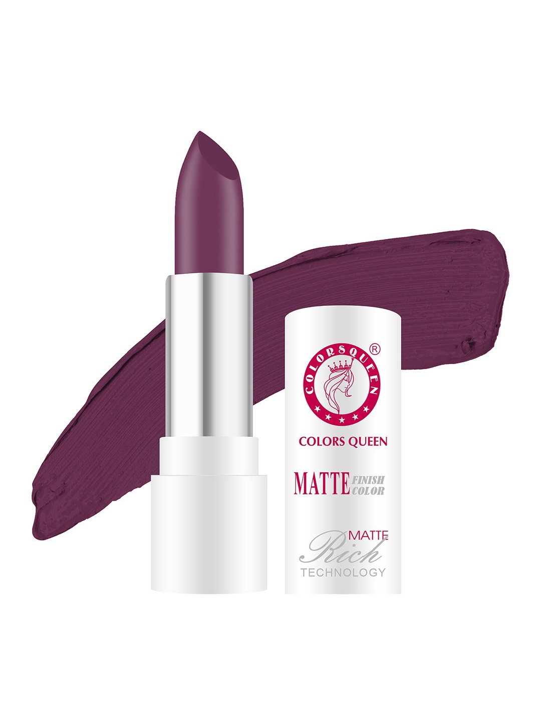 

Colors Queen Rich Matte Non-Transfer Long-Lasting Lipstick 3 g- Wine, Burgundy