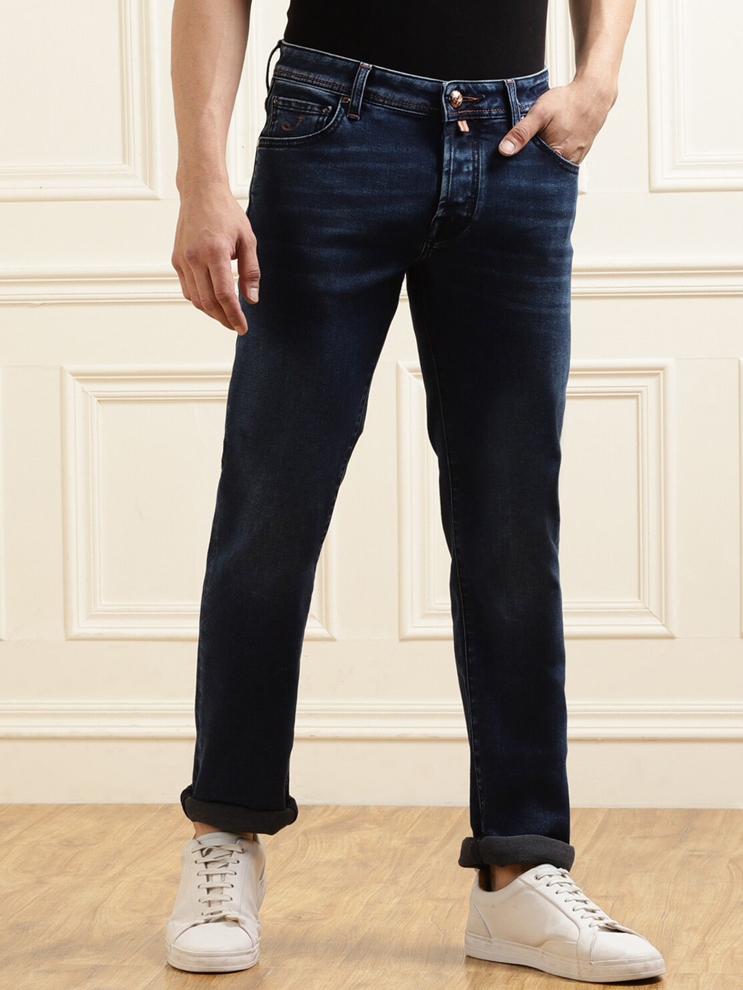

Jacob Cohen Men Blue Stretchable Jeans