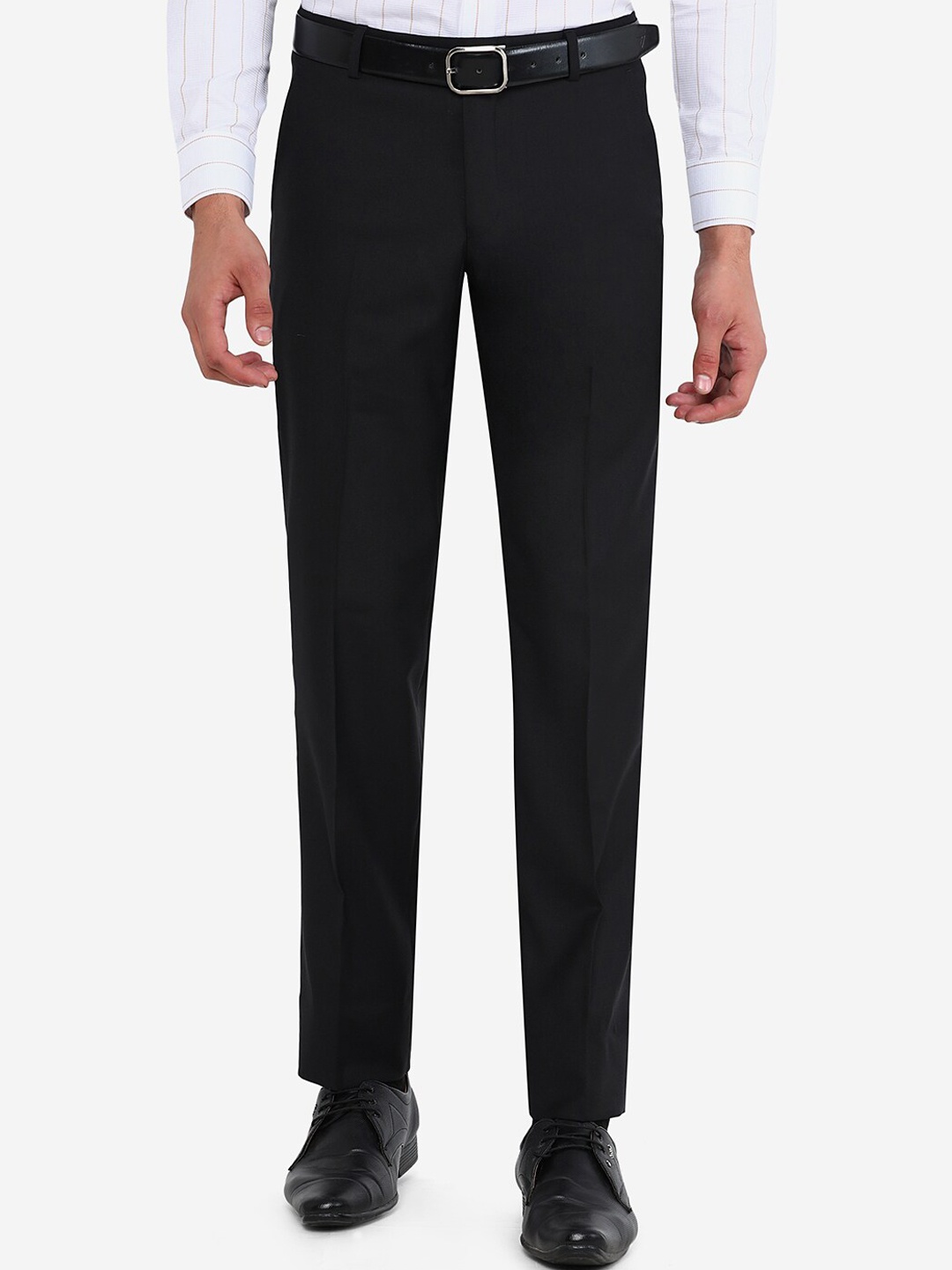 

Greenfibre Men Black Slim Fit Formal Trouser