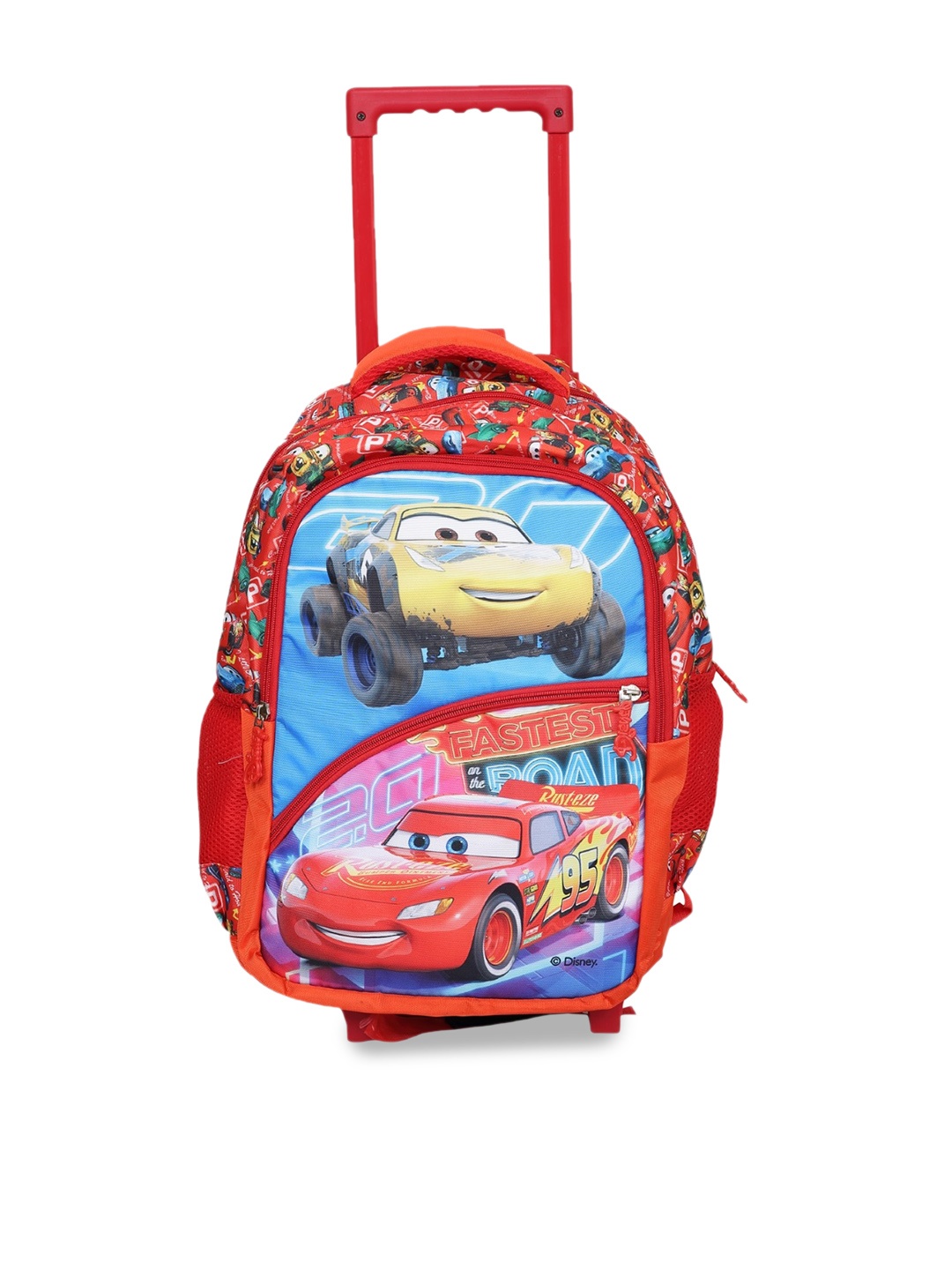 

Disney Kids Red Printed Trolley Back Pack