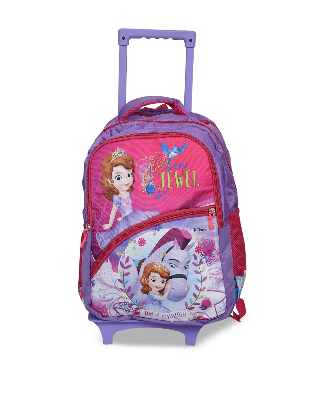 

Disney Kids Pink Printed School Trolley Bag