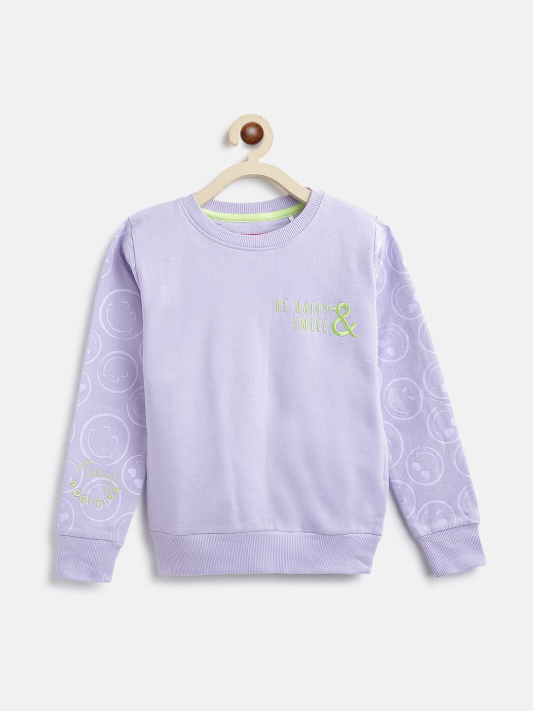 

TALES & STORIES Girls Lavender Pullover Sweatshirt