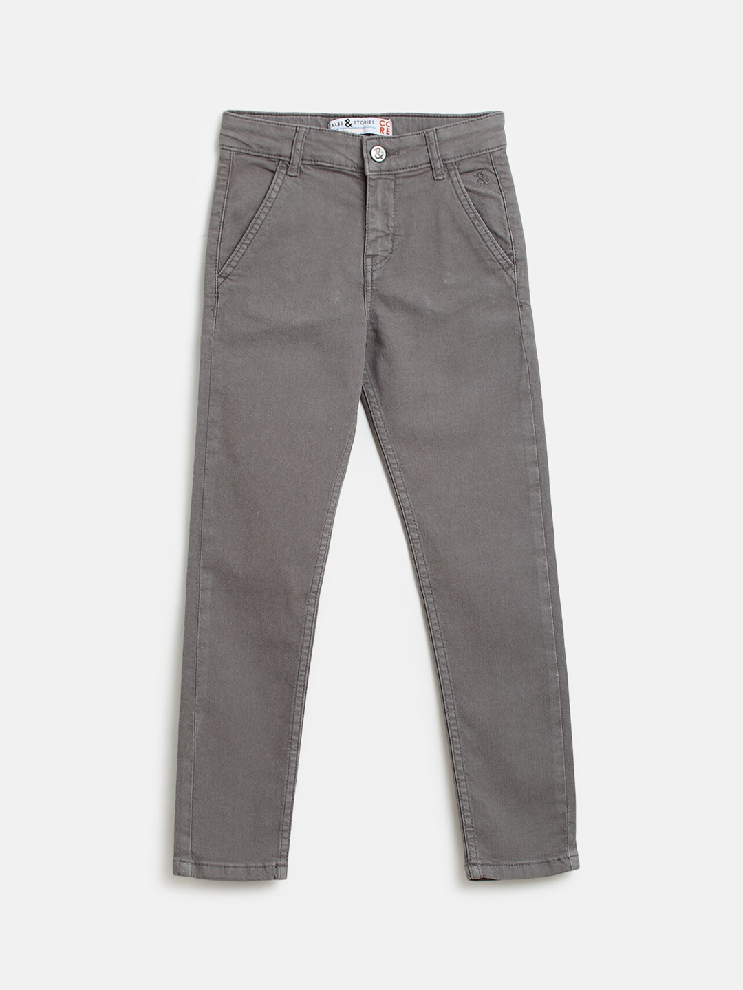 

TALES & STORIES Boys Grey Slim Fit Trouser