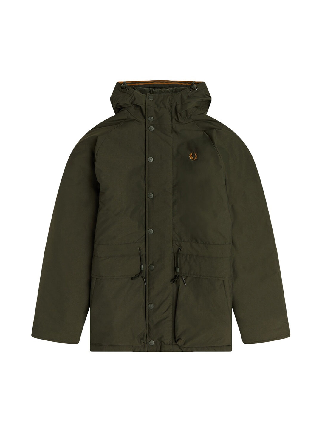 

Fred Perry Men Green Longline Padded Jacket
