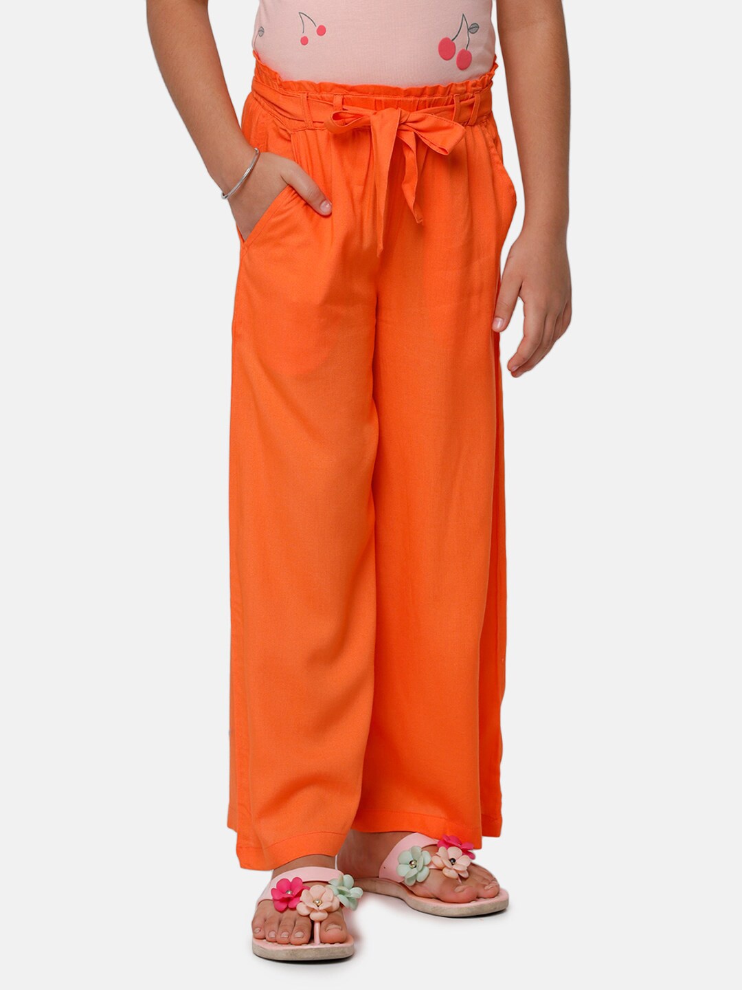 

De Moza Girls Orange Palazzos