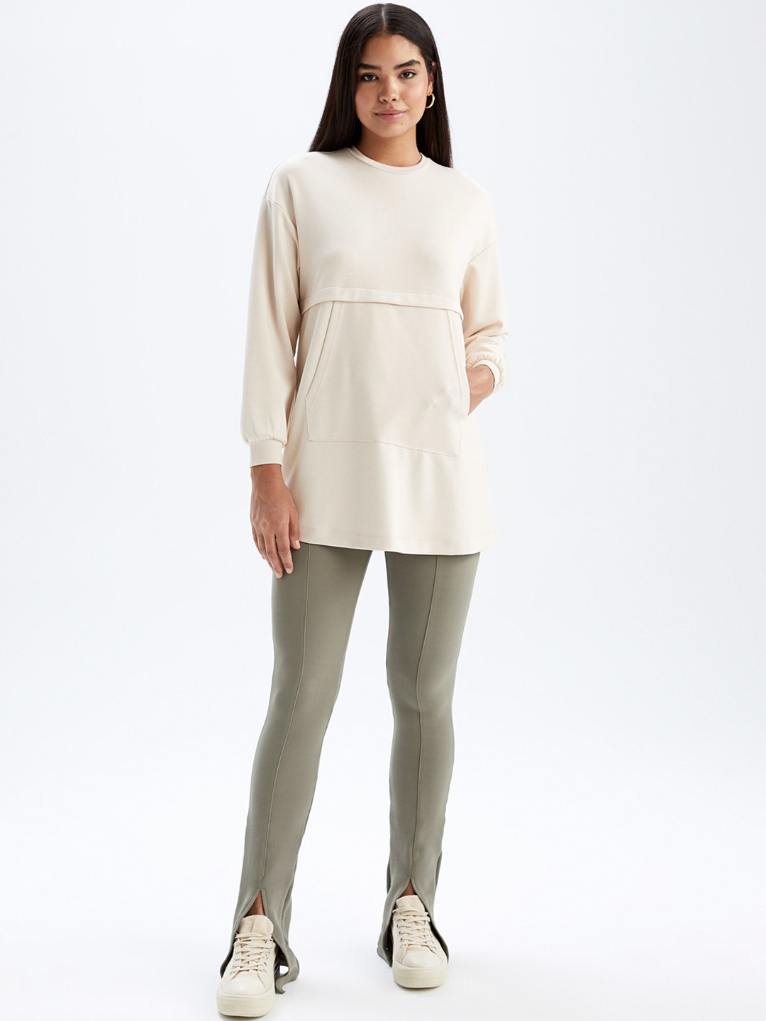 

DeFacto Women Khaki Chinos Trousers