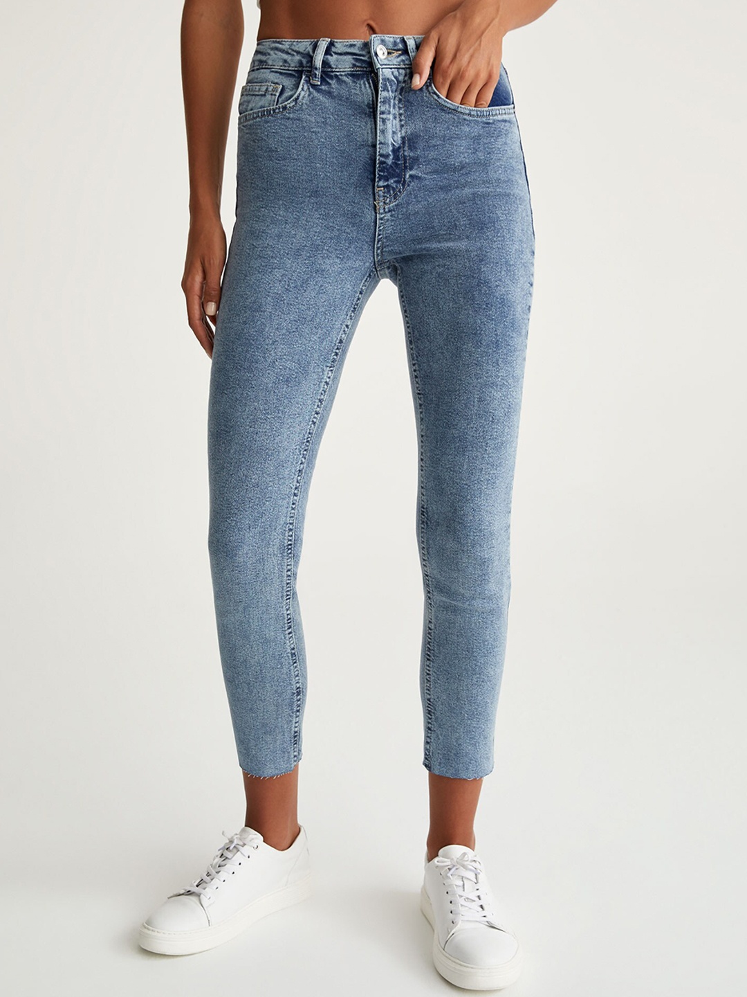 

DeFacto Women Blue Cotton Trousers
