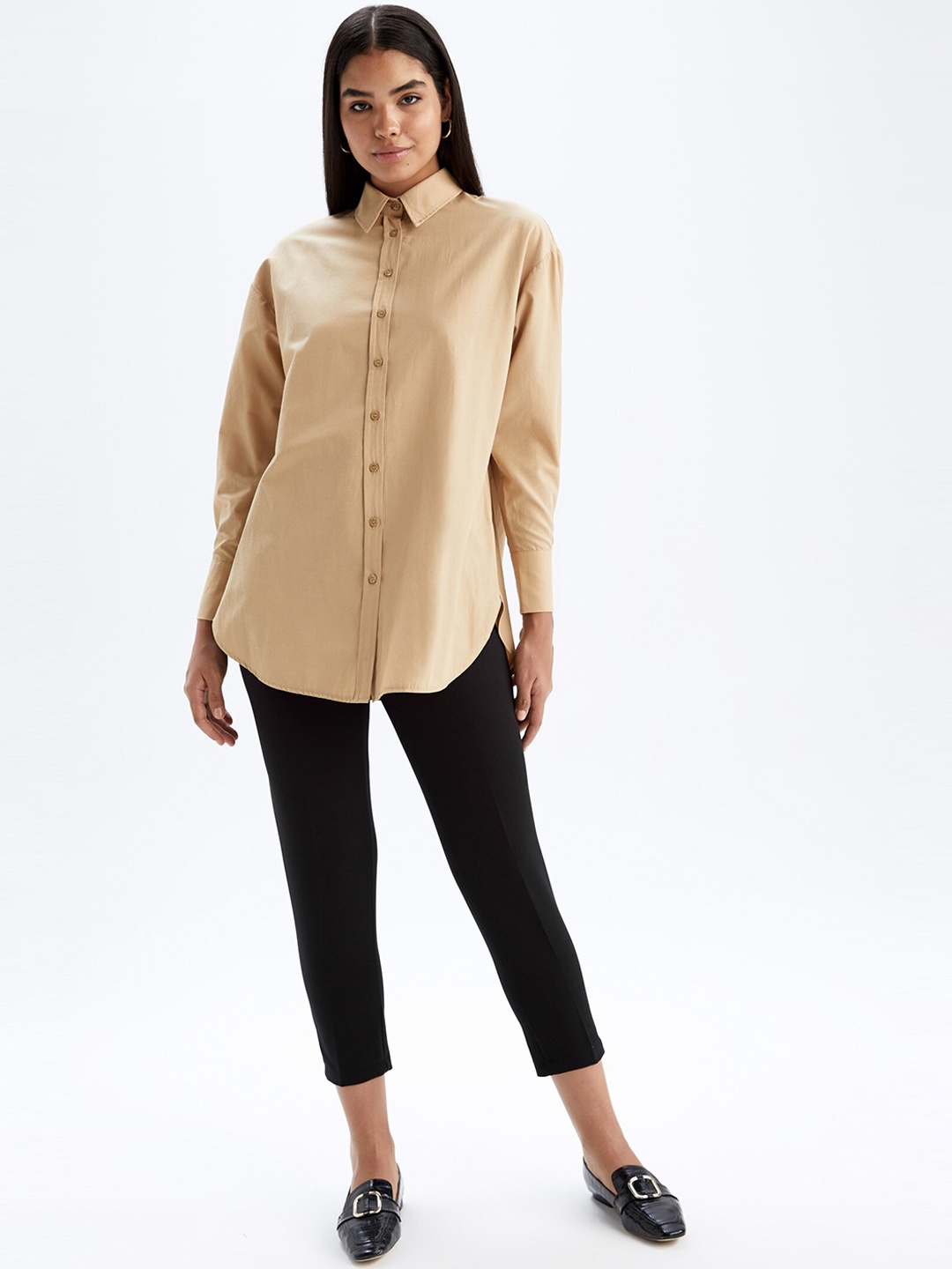 

DeFacto Women Black Chinos Crop Trouser