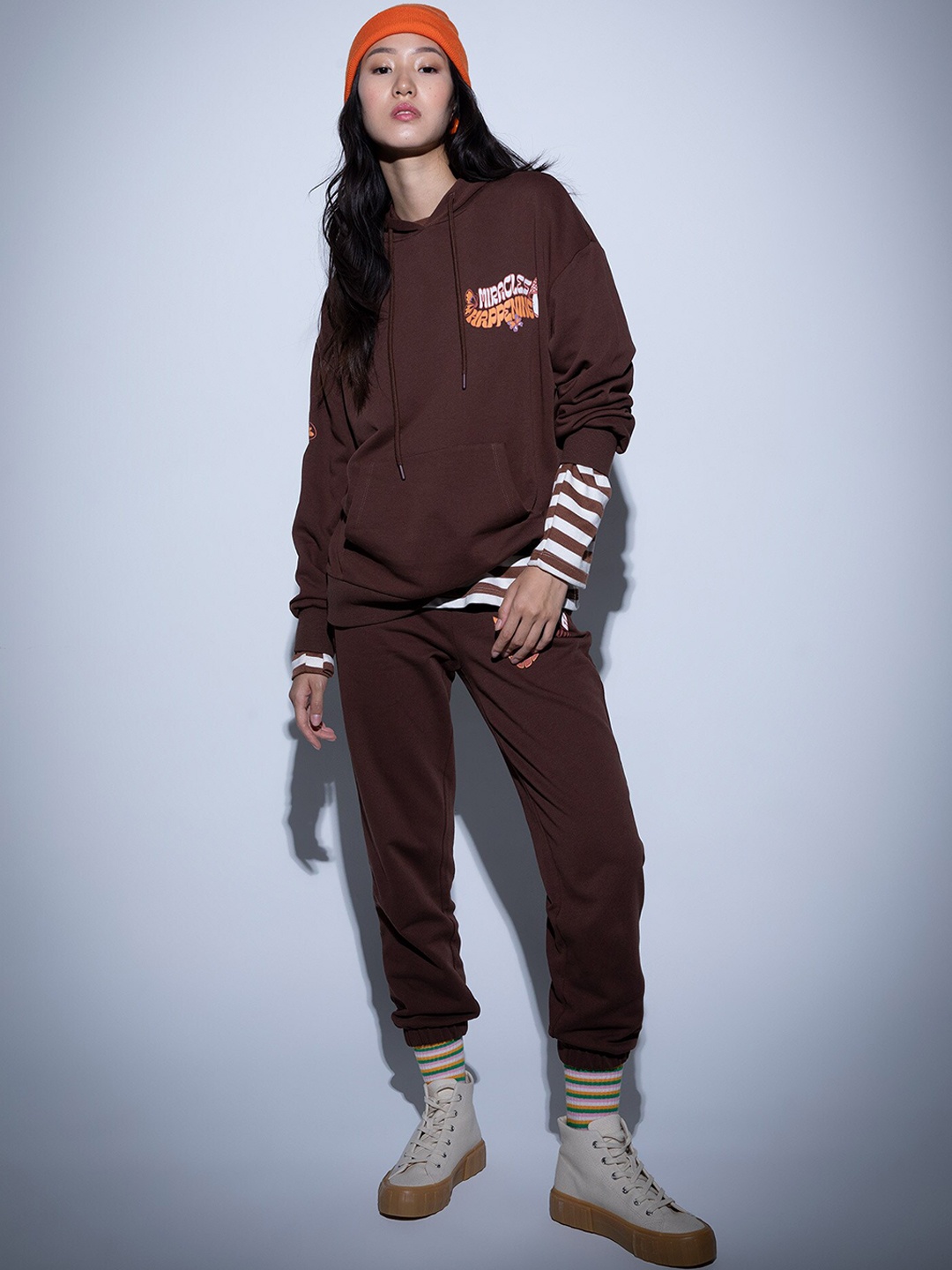 

DeFacto Women Brown Solid Cotton Trousers
