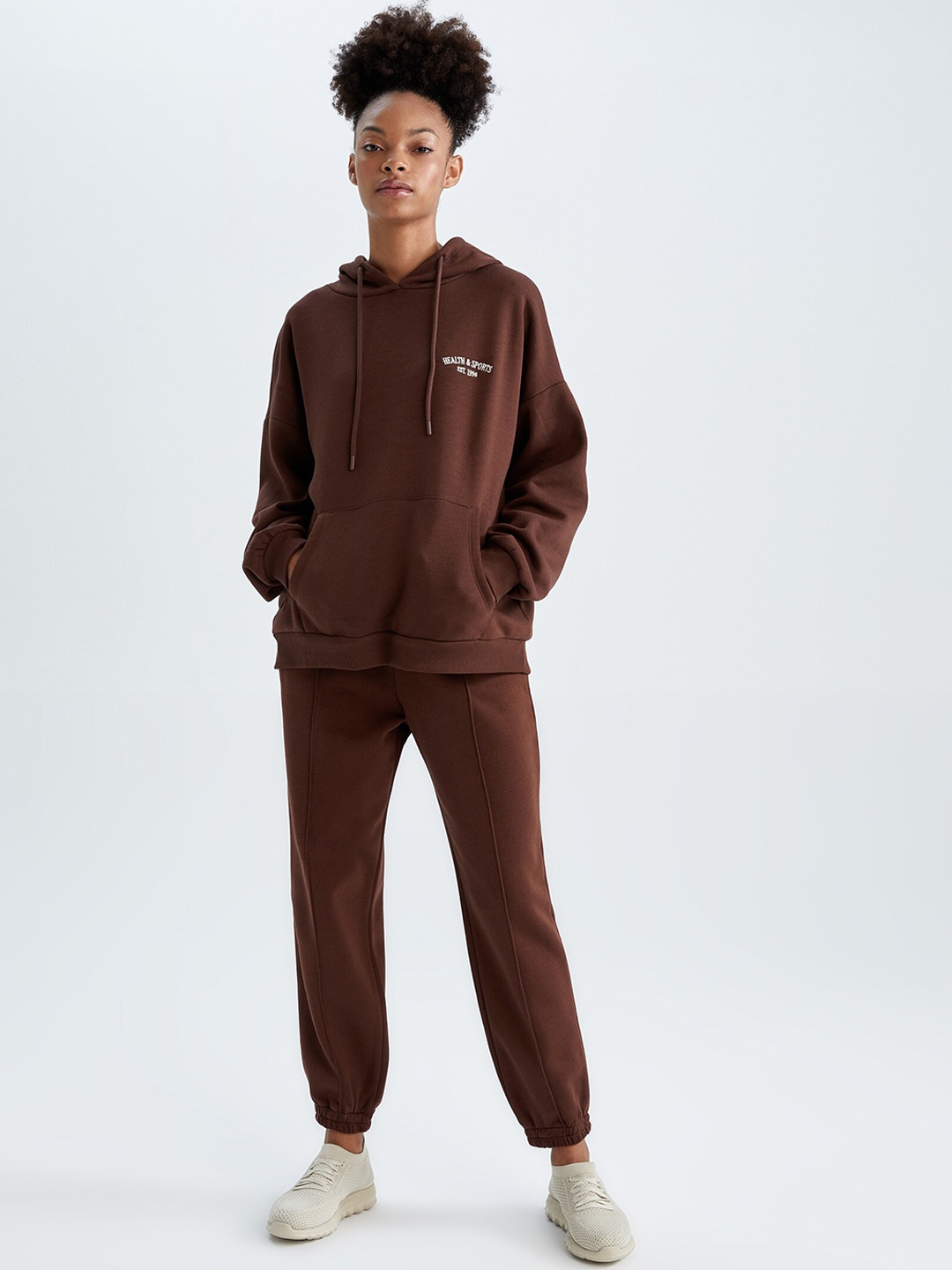 

DeFacto Women Brown Solid Joggers
