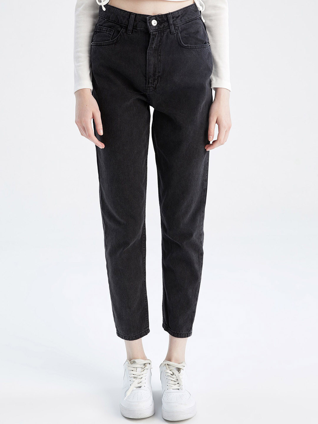 

DeFacto Women Black Cotton Trousers